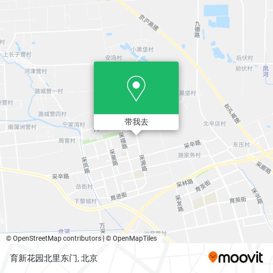 育新花园北里东门地图