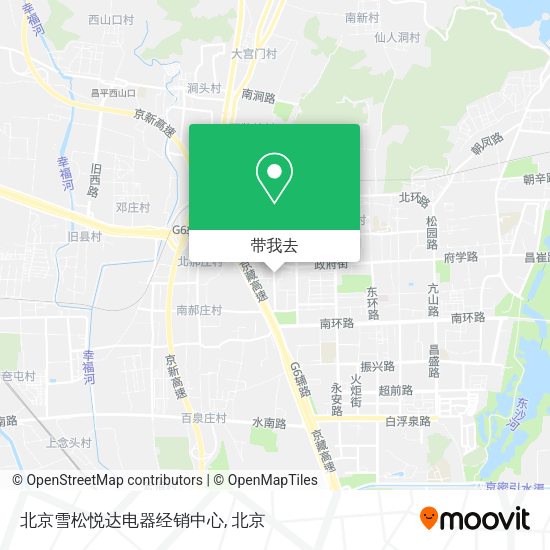 北京雪松悦达电器经销中心地图
