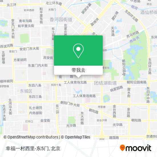 幸福一村西里-东5门地图