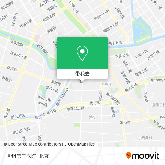 通州第二医院地图