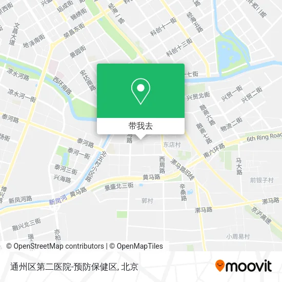 通州区第二医院-预防保健区地图