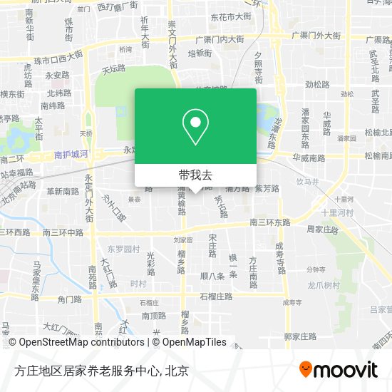 方庄地区居家奍老服务中心地图