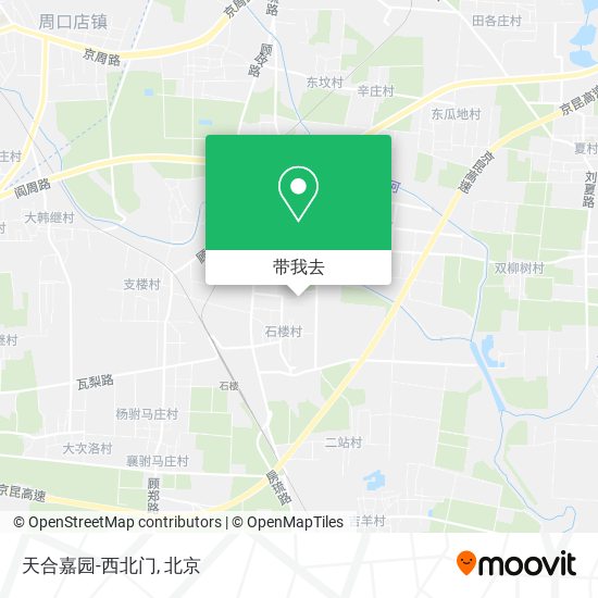 天合嘉园-西北门地图