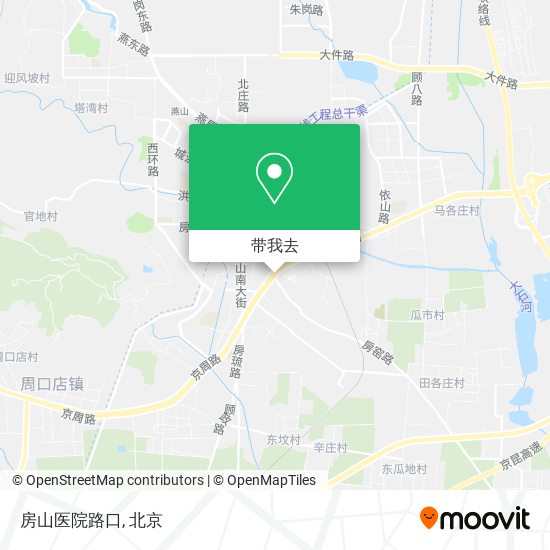 房山医院路口地图