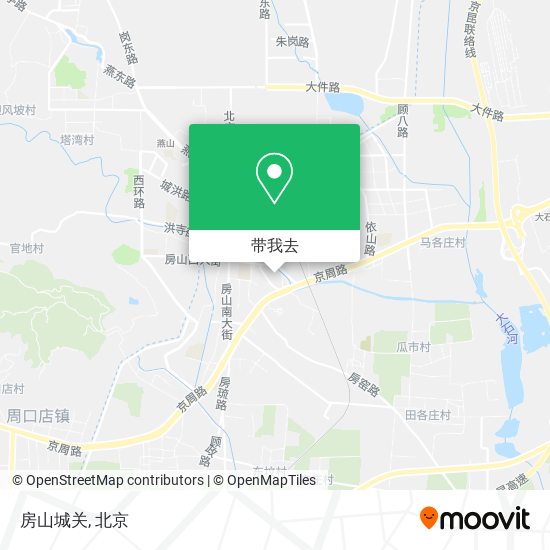房山城关地图
