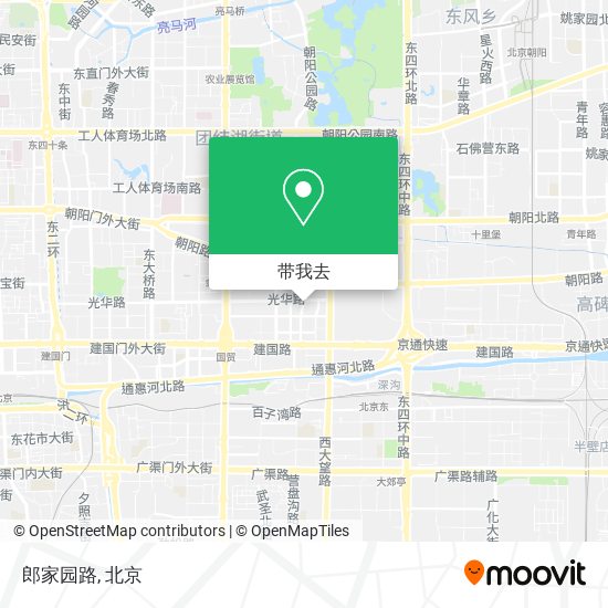 郎家园路地图