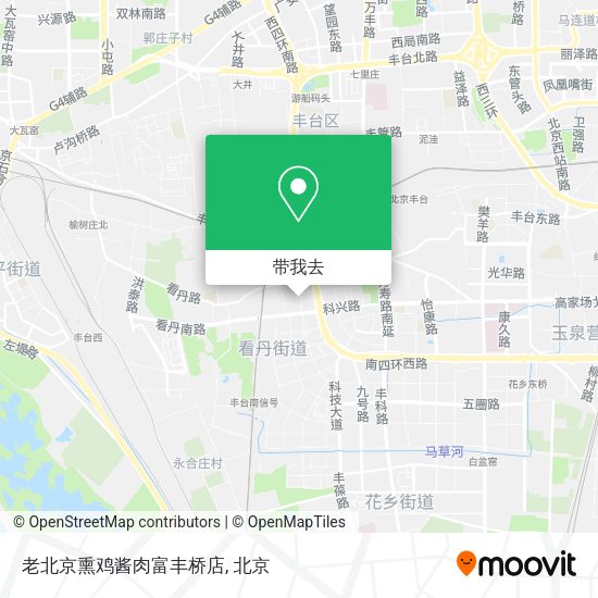 老北京熏鸡酱肉富丰桥店地图