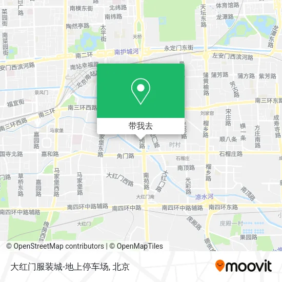 大红门服装城-地上停车场地图