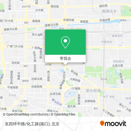 东四环中路/化工路(路口)地图
