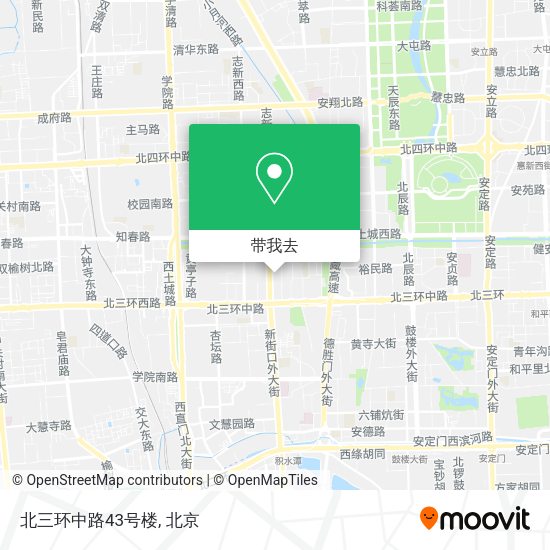 北三环中路43号楼地图