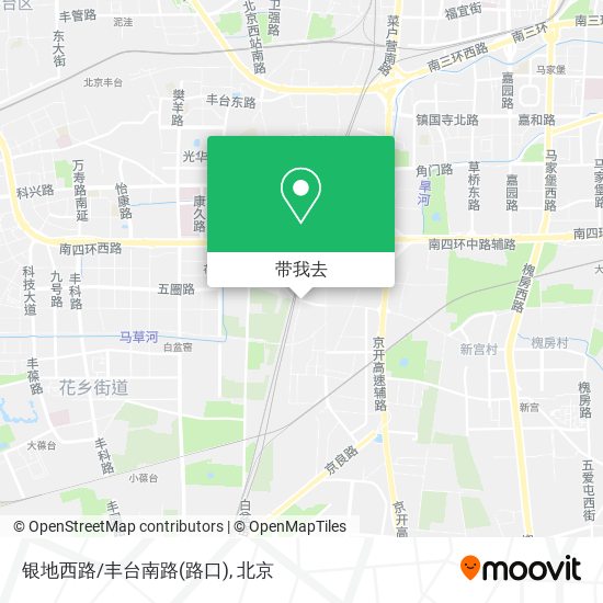 银地西路/丰台南路(路口)地图