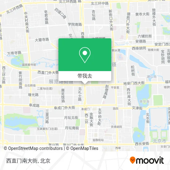 西直门南大街地图