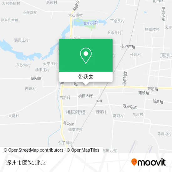 涿州市医院地图