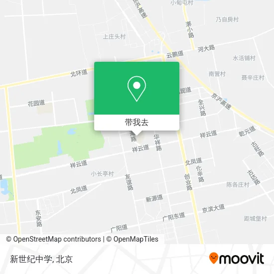 新世纪中学地图