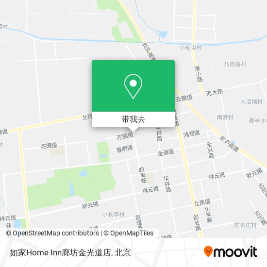 如家Home Inn廊坊金光道店地图