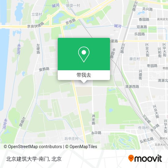北京建筑大学-南门地图