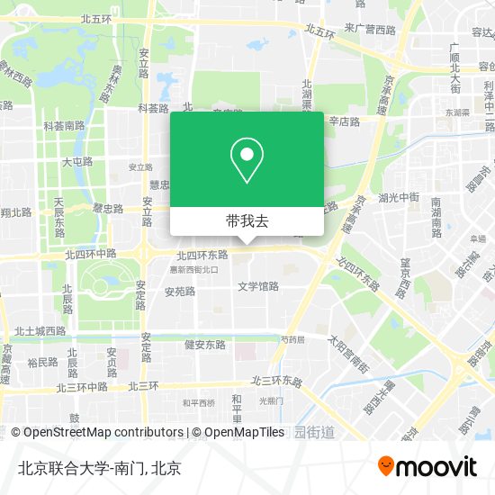北京联合大学-南门地图
