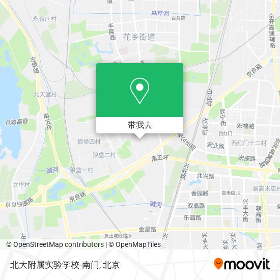 北大附属实验学校-南门地图