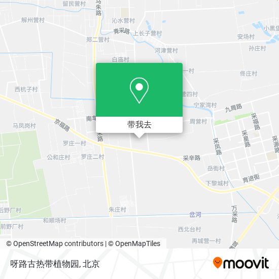 呀路古热带植物园地图