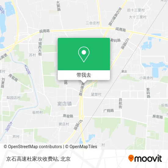 京石高速杜家坎收费站地图