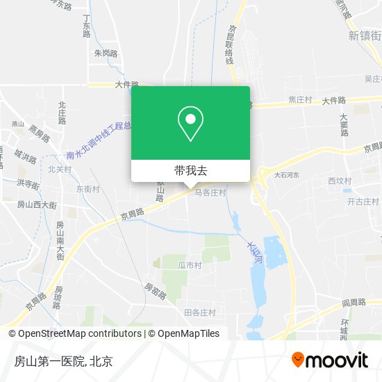房山第一医院地图