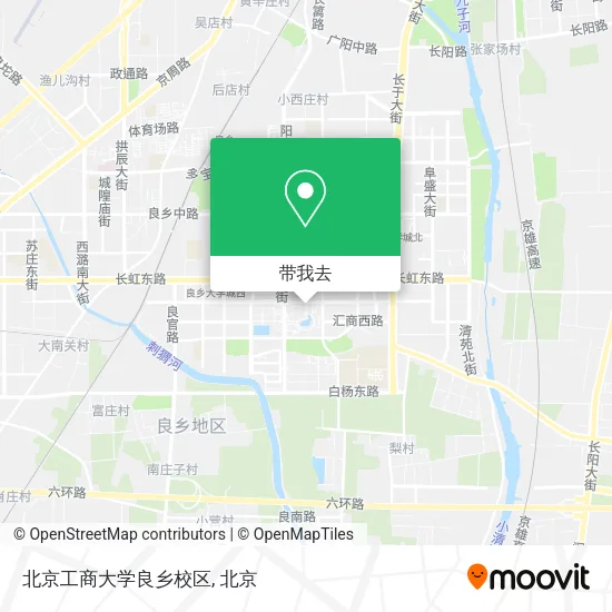 北京工商大学良乡校区地图