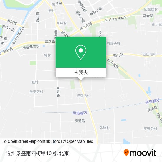 通州景盛南四街甲13号地图