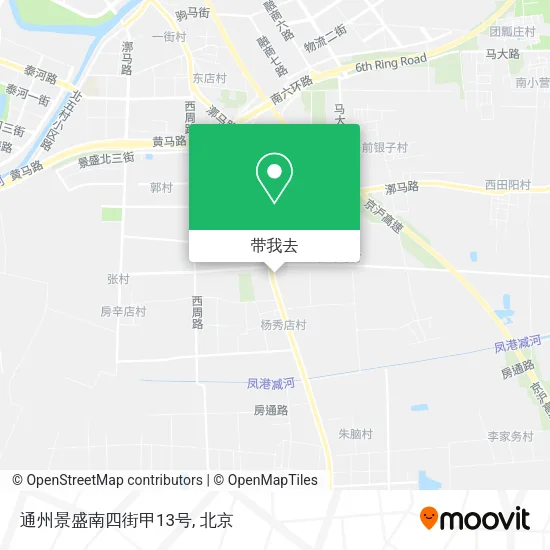 通州景盛南四街甲13号地图