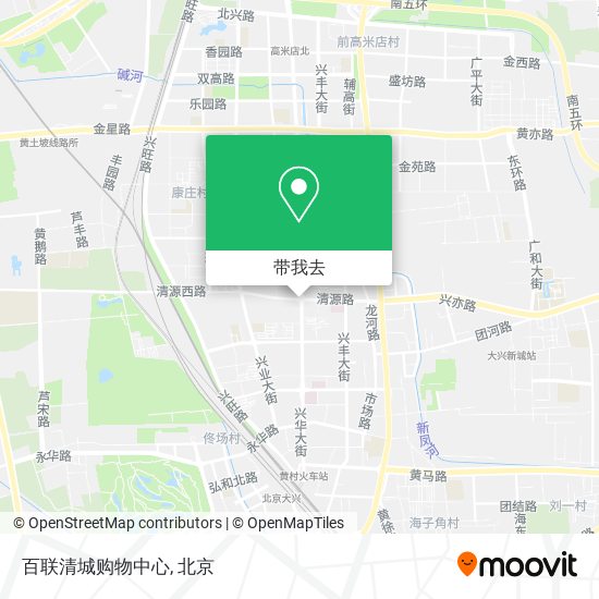 百联清城购物中心地图
