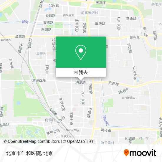 北京市仁和医院地图