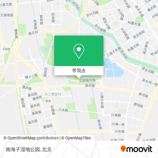南海子湿地公园地图