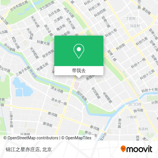 锦江之星亦庄店地图