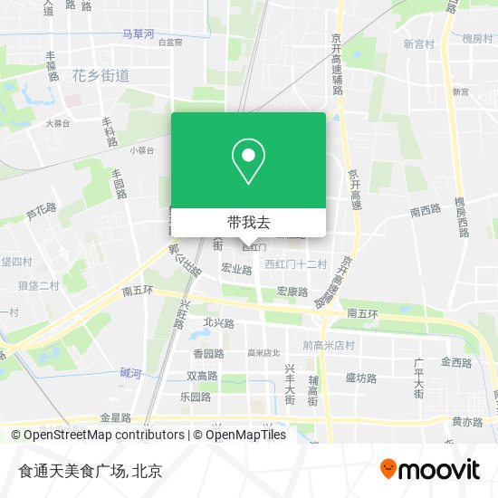 食通天美食广场地图