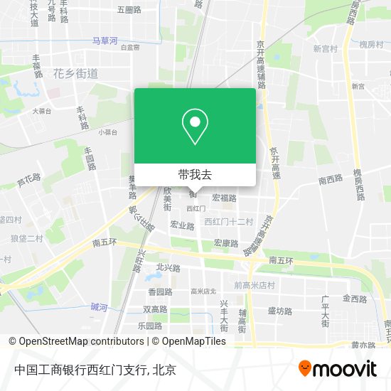 中国工商银行西红门支行地图
