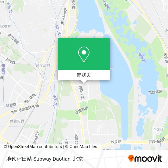 地铁稻田站 Subway Daotian地图
