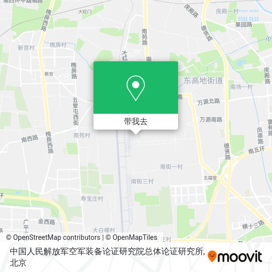 中国人民解放军空军装备论证研究院总体论证研究所地图