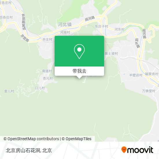 北京房山石花洞地图