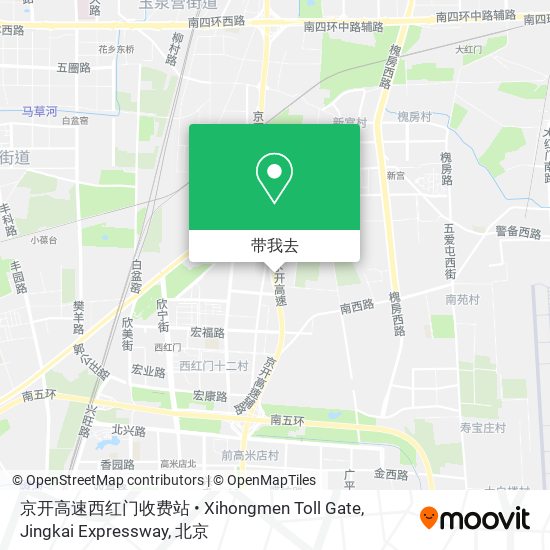 京开高速西红门收费站 • Xihongmen Toll Gate, Jingkai Expressway地图