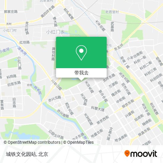 城铁文化园站地图