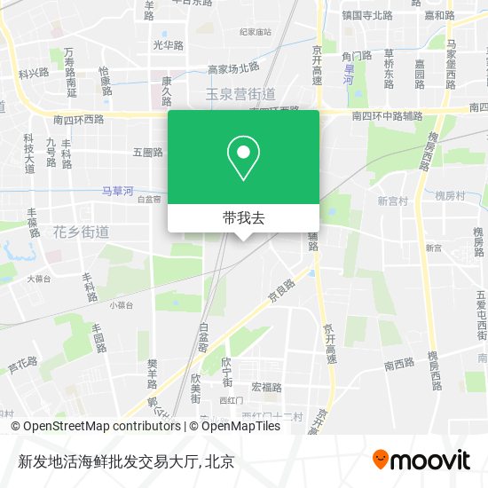 新发地活海鲜批发交易大厅地图