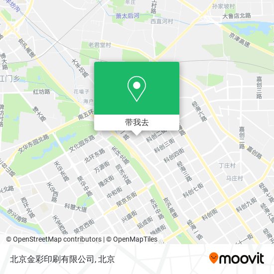 北京金彩印刷有限公司地图