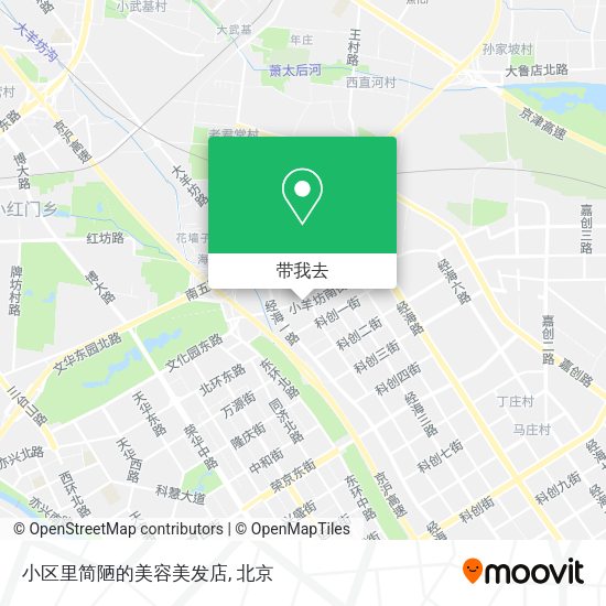 小区里简陋的美容美发店地图