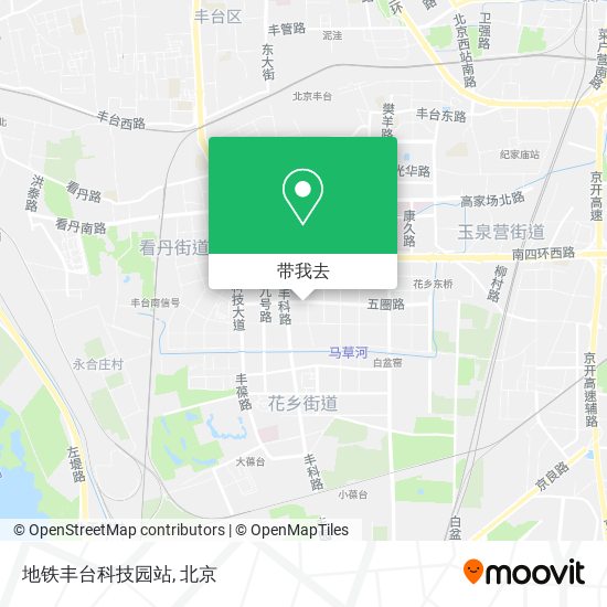 地铁丰台科技园站地图