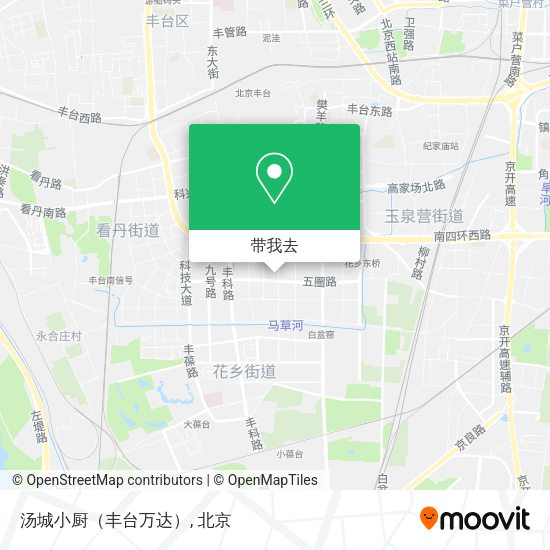汤城小厨（丰台万达）地图