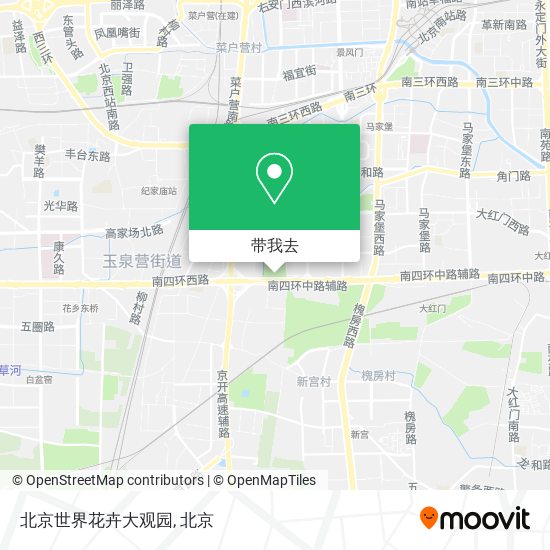 北京世界花卉大观园地图