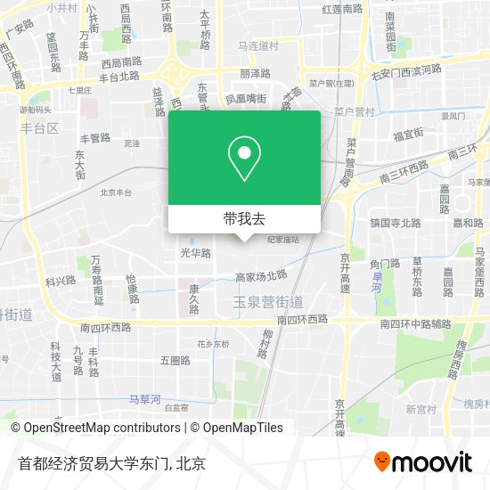 首都经济贸易大学东门地图