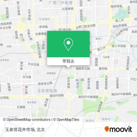 玉泉营花卉市场地图
