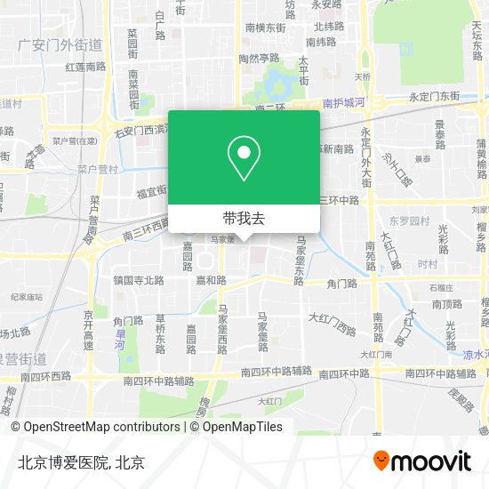 北京博爱医院地图