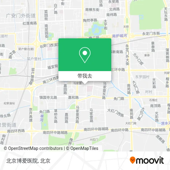 北京博爱医院地图