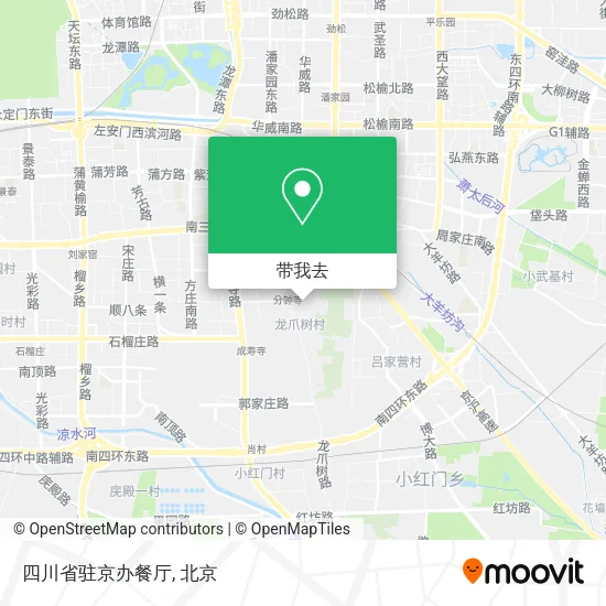 四川省驻京办餐厅地图